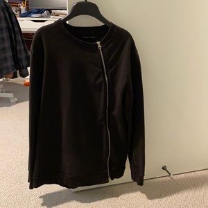 Universal Standard black zipper sweatshirt